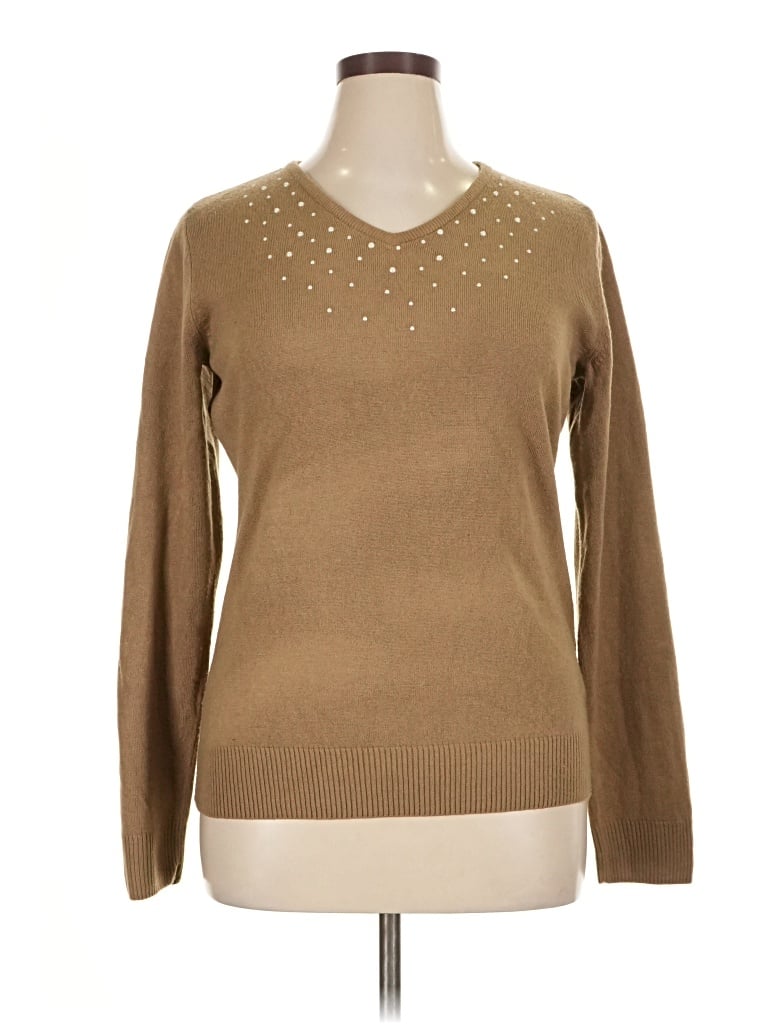 Pre-owned Carolyn Taylor Pullover Sweater In Brown