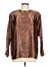 Nicola 100% Polyester Brown Long Sleeve Blouse Size 12 - photo 1