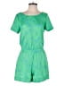 Ann Taylor LOFT 100% Polyester Tropical Green Romper Size 2 - photo 1