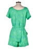 Ann Taylor LOFT 100% Polyester Tropical Green Romper Size 2 - photo 2