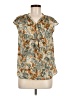 Talbots 100% Polyester Tan Sleeveless Blouse Size 6 - photo 1