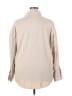 Unbranded 100% Polyester Solid Tan Long Sleeve Blouse Size 2X - photo 2