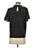 Shein 100% Polyester Polka Dots Black Short Sleeve Blouse Size 4 - photo 2