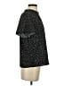 Shein 100% Polyester Polka Dots Black Short Sleeve Blouse Size 4 - photo 4