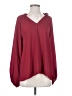 Vision U.S.A. 100% Polyester Burgundy Long Sleeve Blouse Size S - photo 1