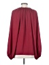 Vision U.S.A. 100% Polyester Burgundy Long Sleeve Blouse Size S - photo 2