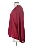 Vision U.S.A. 100% Polyester Burgundy Long Sleeve Blouse Size S - photo 5