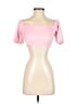 Shein 100% Polyester Pink Short Sleeve Top Size 4 - photo 1