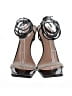 Wild Diva Silver Black Heels Size 10 - photo 2