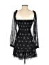 Wilfred 100% Polyester Stars Black Cocktail Dress Size XS - photo 2
