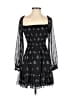 Wilfred 100% Polyester Stars Black Cocktail Dress Size XS - photo 1