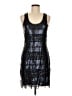 Max Studio 100% Nylon Black Blue Cocktail Dress Size M - photo 1