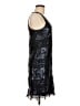 Max Studio 100% Nylon Black Blue Cocktail Dress Size M - photo 4