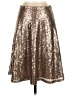 Ann Taylor 100% Polyester Metallic Gold Formal Skirt Size 2 (petite) - photo 1