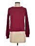 Ann Taylor LOFT Solid Burgundy Sweatshirt Size XS - photo 1