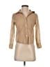 Theory 100% Cotton Tan 3/4 Sleeve Button-Down Shirt Size S - photo 1