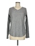 Straight Down Metallic Gray Pullover Sweater Size M - photo 1