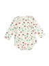 Kidgets Floral White Long Sleeve Onesie Size 0-3 mo - photo 1