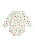 Kidgets Floral White Long Sleeve Onesie Size 0-3 mo - photo 2