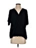 Soma Black Short Sleeve Blouse Size S - photo 1