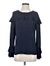 Banana Republic 100% Polyester Blue Long Sleeve Blouse Size XS - photo 1