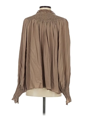 Love Sam Long Sleeve Silk Top (view 2)