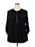 Dex Black Long Sleeve Blouse Size 2X - photo 1