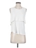 Theory Solid White Sleeveless Blouse Size S - photo 1
