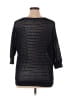Jones New York Signature 100% Polyester Metallic Black Pullover Sweater Size XL - photo 2