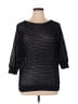 Jones New York Signature 100% Polyester Metallic Black Pullover Sweater Size XL - photo 1