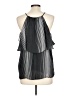 Ann Taylor 100% Rayon Black Sleeveless Blouse Size L - photo 2