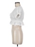 Chance 100% Rayon White Short Sleeve Blouse Size M - photo 5