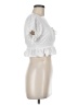 Chance 100% Rayon White Short Sleeve Blouse Size M - photo 4