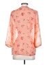 St. John's Bay 100% Polyester Orange 3/4 Sleeve Blouse Size S - photo 2