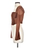 Shein Brown Long Sleeve Blouse Size 4 - photo 5