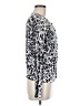 Ann Taylor LOFT 100% Cotton Animal Print Silver Pullover Sweater Size M - photo 4