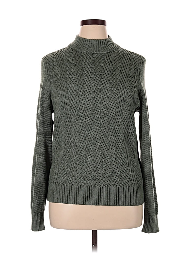 Pre-owned Vero Moda Turtleneck Sweater In Green