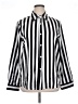 Shein Stripes Black Long Sleeve Blouse Size XL - photo 1
