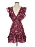 Shein 100% Polyester Floral Red Cocktail Dress Size S - photo 1