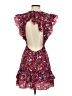 Shein 100% Polyester Floral Red Cocktail Dress Size S - photo 2