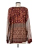 Gypsy 05 Brown Long Sleeve Blouse Size M - photo 2