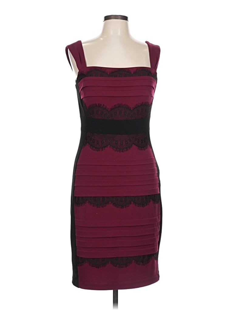 Pre-owned Jax Cocktail Dress In Burgundy