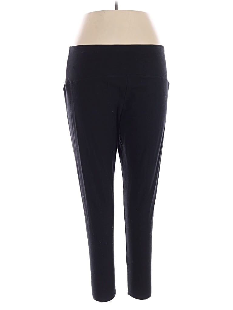 Pre-owned Yummie Active Pants In Black