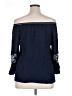 Max Studio 100% Rayon Blue 3/4 Sleeve Blouse Size 1X - photo 2