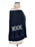 Max Studio 100% Rayon Blue 3/4 Sleeve Blouse Size 1X - photo 4
