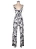 Derek Heart Graphic Silver Blue Jumpsuit Size S - photo 1