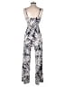 Derek Heart Graphic Silver Blue Jumpsuit Size S - photo 2