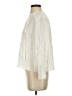 Zara 100% Metallic Ivory Long Sleeve Blouse Size XS - photo 5