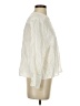 Zara 100% Metallic Ivory Long Sleeve Blouse Size XS - photo 4