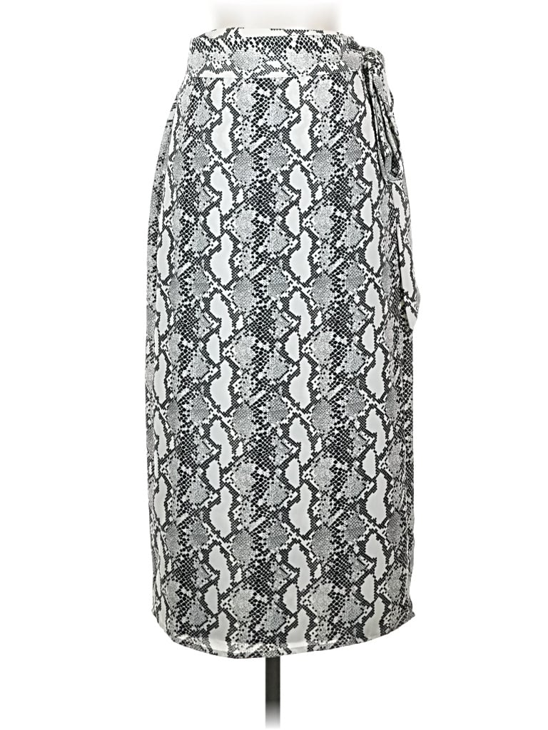 Pre-owned The Drop Formal Skirt In Silver